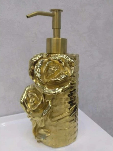 Дозатор для жидкого мыла Art&Max Rose AM-B-0091A-Do Золото
