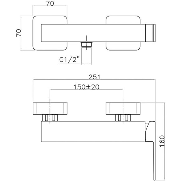 Смеситель для душа Webert Pegaso PE870101740 Белый матовый Смеситель для душа Webert Pegaso PE870101740 Белый матовый