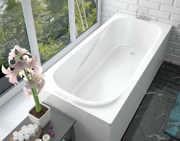 Ванна из искусственного камня Эстет Альфа 170х75 ФР-00001751 без гидромассажа