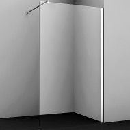 Душевая перегородка WasserKRAFT Rossel 110 28W46 профиль Серебристый стекло прозрачное