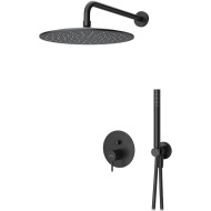 Душевая система Cezares Leaf LEAF-DSIP-30-L-NOP Черная матовая