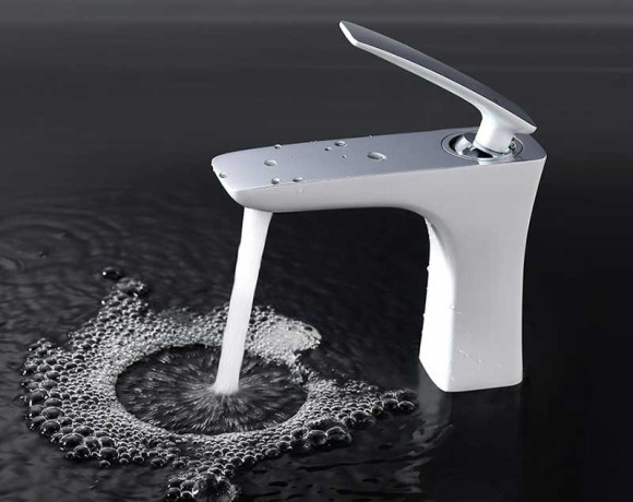 Смеситель для раковины Timo Helmi 4061/00-16F Хром Белый Смеситель для раковины Timo Helmi 4061/00-16F Хром Белый