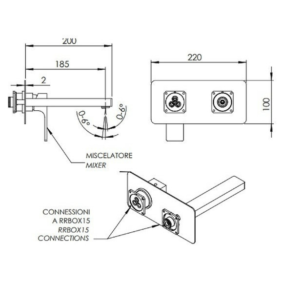 Смеситель для раковины Remer Absolute AU15KBNO Черный матовый Смеситель для раковины Remer Absolute AU15KBNO Черный матовый