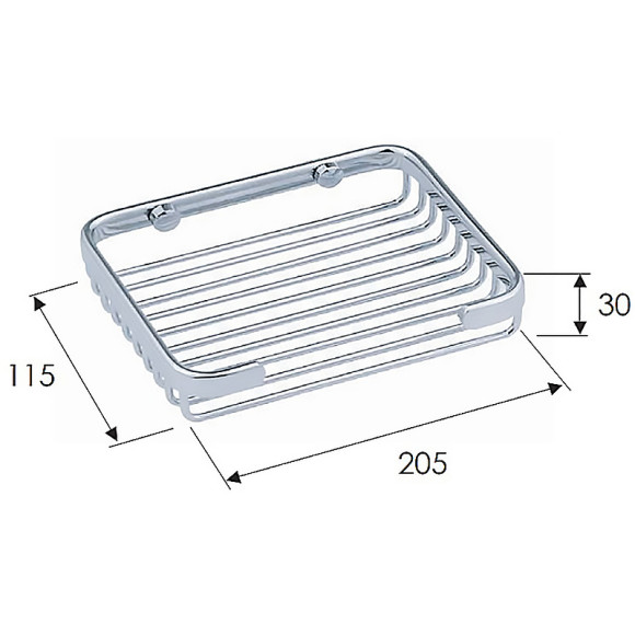 Мыльница Remer RB212CR Хром Мыльница Remer RB212CR Хром