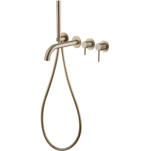 Смеситель для ванны Abber Wasser Kreis AF8130G Золото матовое Смеситель для ванны Abber Wasser Kreis AF8130G Золото матовое