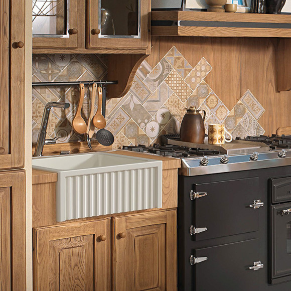 Кухонная мойка Kerasan Hannah Hampshire 60 546001 Белая Кухонная мойка Kerasan Hannah Hampshire 60 546001 Белая