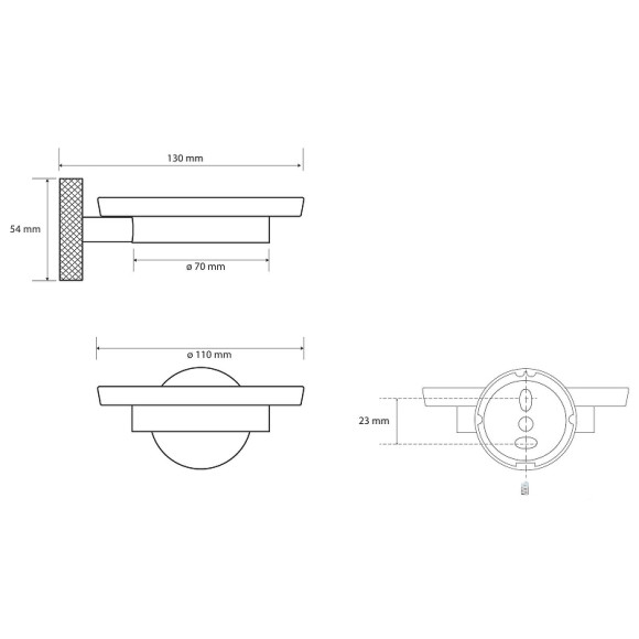 Мыльница Bemeta Stella 166108042 Хром