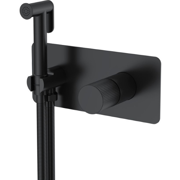 Гигиенический душ со смесителем Boheme Stick 127-BB.3 Черный матовый