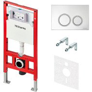 Инсталляция Tece Spring S955101 для унитаза с клавишей смыва Хром глянцевый