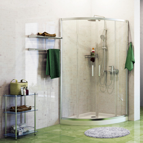 Душевой уголок WasserKRAFT Main 100x100 41S23 профиль Хром стекло прозрачное