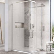 Душевой уголок Ravak Blix Slim BLSRV2-80 80x80 X1LM40C00Z1 профиль Хром стекло Transparent Душевой уголок Ravak Blix Slim BLSRV2-80 80x80 X1LM40C00Z1 профиль Хром стекло Transparent