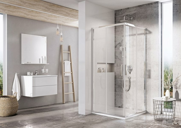 Душевой уголок Ravak Blix Slim BLSRV2-80 80x80 X1LM40C00Z1 профиль Хром стекло Transparent Душевой уголок Ravak Blix Slim BLSRV2-80 80x80 X1LM40C00Z1 профиль Хром стекло Transparent