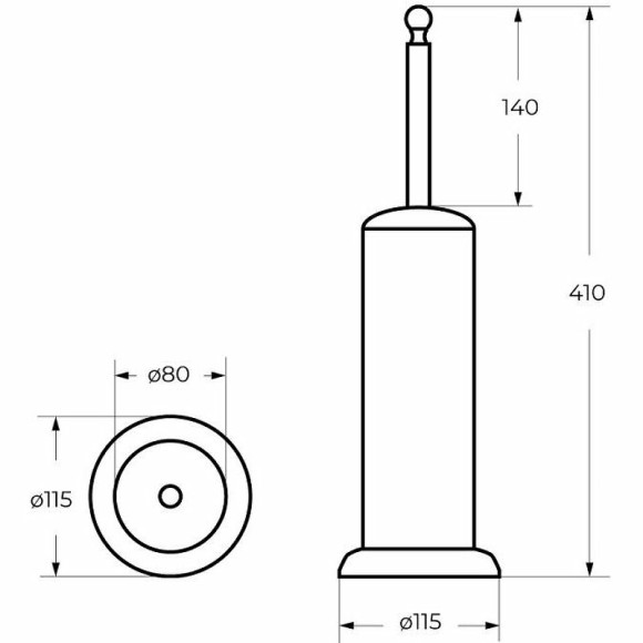 Ершик для унитаза Cezares Aphrodite APHRODITE-TBP-01-M Хром Ершик для унитаза Cezares Aphrodite APHRODITE-TBP-01-M Хром