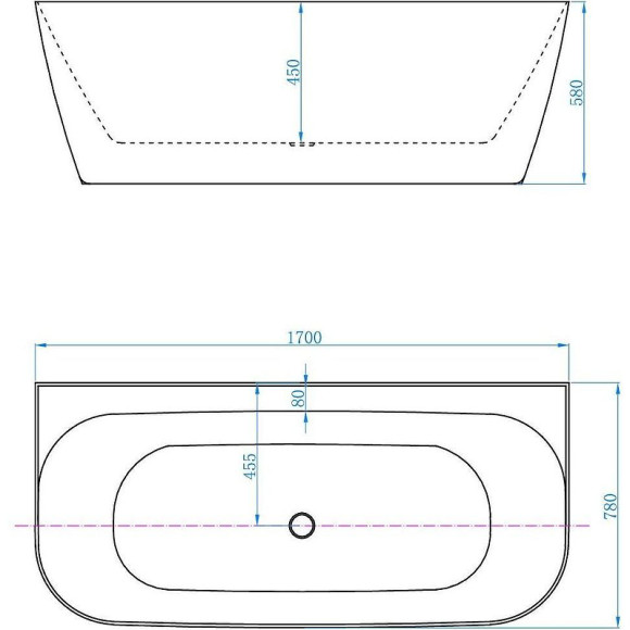 Акриловая ванна Allen Brau Priority 3 170x78 2.31003.21 без гидромассажа Акриловая ванна Allen Brau Priority 3 170x78 2.31003.21 без гидромассажа