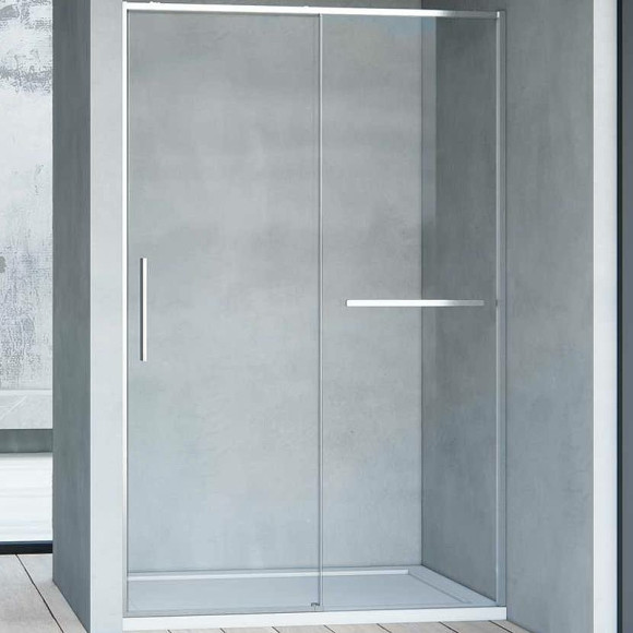 Душевая дверь Vincea Slim Soft 140 VDS-1SS140CL профиль Хром стекло прозрачное