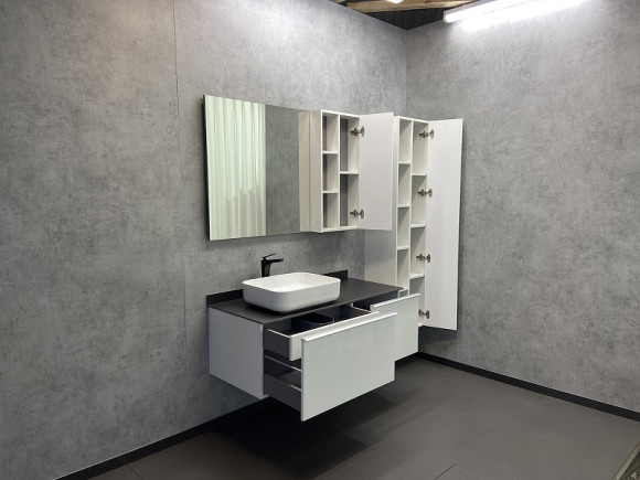 Шкаф пенал Comforty Милан 40 00004136467 подвесной Белый глянец Шкаф пенал Comforty Милан 40 00004136467 подвесной Белый глянец