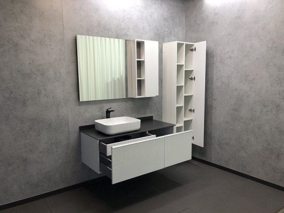 Шкаф пенал Comforty Милан 40 00004136467 подвесной Белый глянец Шкаф пенал Comforty Милан 40 00004136467 подвесной Белый глянец