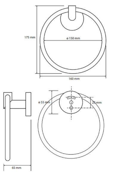 Кольцо для полотенец Bemeta Omega 104204062 Хром Кольцо для полотенец Bemeta Omega 104204062 Хром
