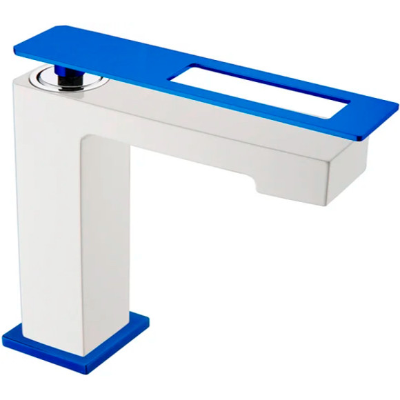 Смеситель для раковины Boheme Q 141-WUW Белый Синий