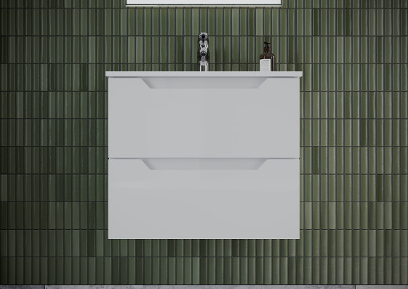 Тумба под раковину Sancos Norma 2.0 60 NR2.060W подвесная Белый глянец