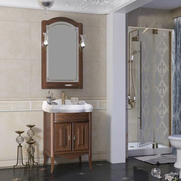 Зеркало Opadiris Лоренцо 60 00-00007044 Светлый орех с выключателем