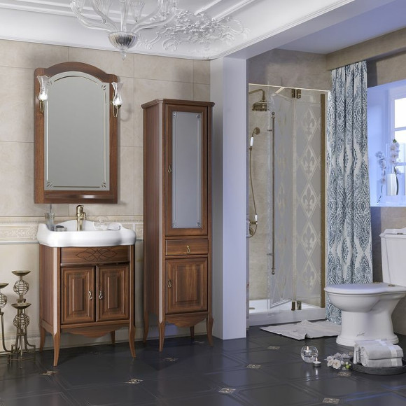 Зеркало Opadiris Лоренцо 60 00-00007044 Светлый орех с выключателем