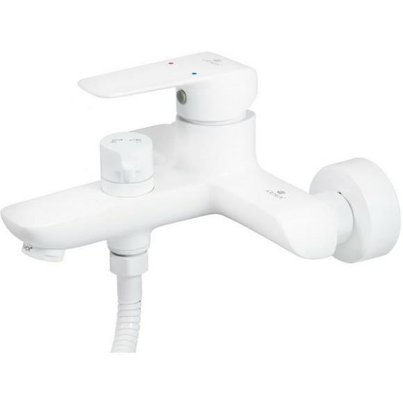 Смеситель для ванны Kaiser Glory 69222 Белый глянцевый