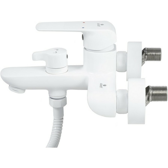 Смеситель для ванны Kaiser Glory 69222 Белый глянцевый