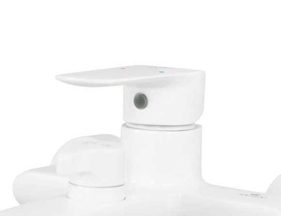 Смеситель для ванны Kaiser Glory 69222 Белый глянцевый