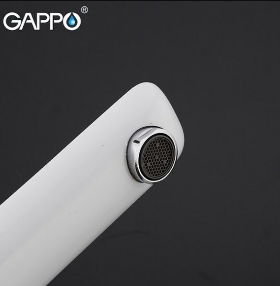 Смеситель для раковины Gappo G1048-2 Белый Хром Смеситель для раковины Gappo G1048-2 Белый Хром