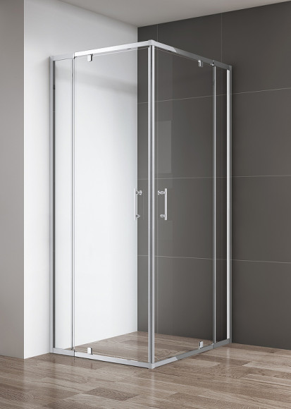 Душевой уголок Cezares Variante 110х110 VARIANTE-A/AH-2-100/110-C-Cr профиль Хром стекло прозрачное