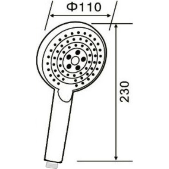 Ручной душ Orange O-Shower S02HS Хром Ручной душ Orange O-Shower S02HS Хром