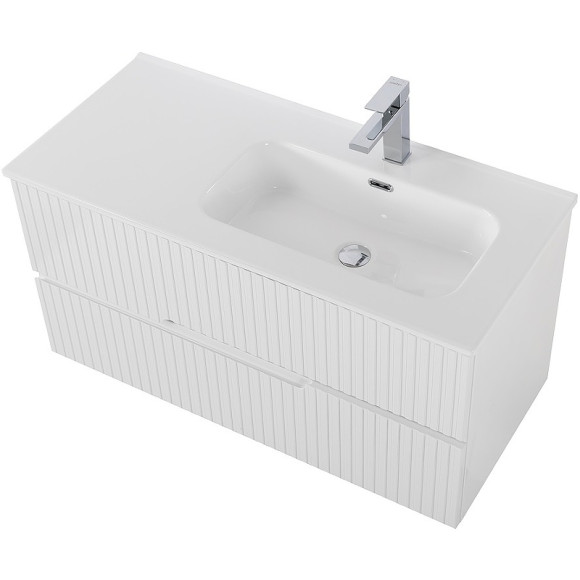 Тумба под раковину Cezares Duet-N 100 R DUET-N-1000-2C-SO-BL-R подвесная Bianco Lucido