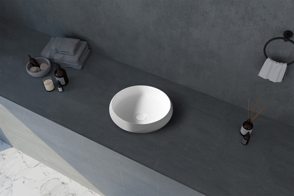 Раковина-чаша Abber Stein 40 AS2613 Белая матовая Раковина-чаша Abber Stein 40 AS2613 Белая матовая