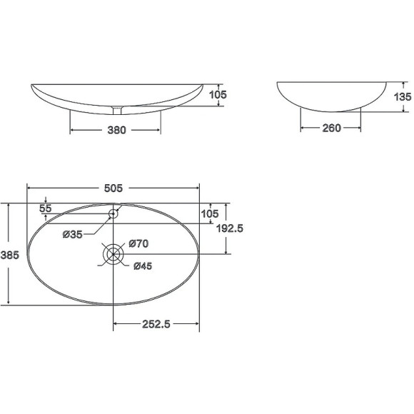 Раковина-чаша Point Виктория 51 PN43066 Белая