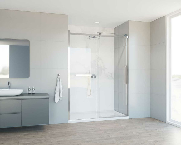 Душевая дверь Vincea Como Soft 140 VDS-1CS140CL профиль Хром стекло прозрачное