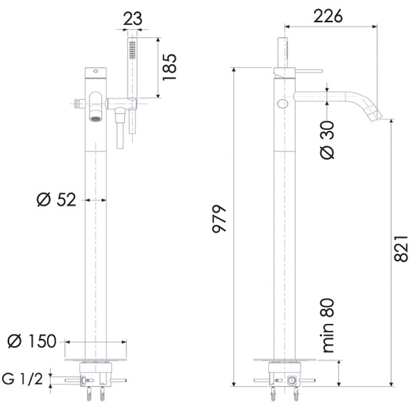 Смеситель для ванны Remer X-Style Inox SSX08 Нержавеющая сталь Смеситель для ванны Remer X-Style Inox SSX08 Нержавеющая сталь
