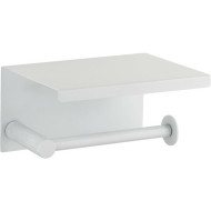 Держатель туалетной бумаги Boheme Uno 10971-MW с полкой Белый матовый