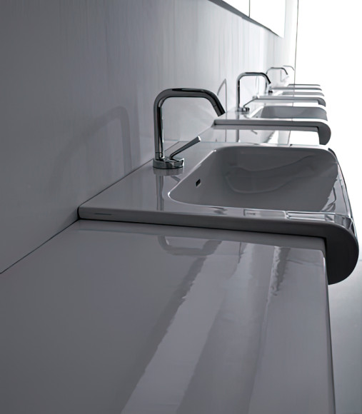 Столешница под раковину Kerasan Inka Project 32 341701 Белый глянец Столешница под раковину Kerasan Inka Project 32 341701 Белый глянец