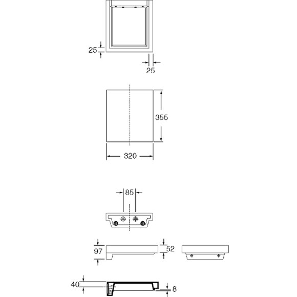 Столешница под раковину Kerasan Inka Project 32 341701 Белый глянец Столешница под раковину Kerasan Inka Project 32 341701 Белый глянец