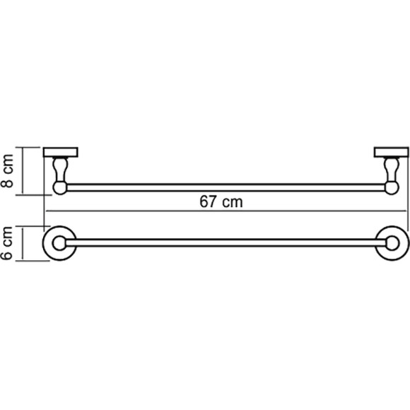 Полотенцедержатель WasserKRAFT Aland K-8530 Хром Полотенцедержатель WasserKRAFT Aland K-8530 Хром