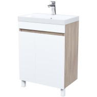 Тумба с раковиной Iddis Zodiac 60 ZOD6ADFi95K Белая матовая  Дерево