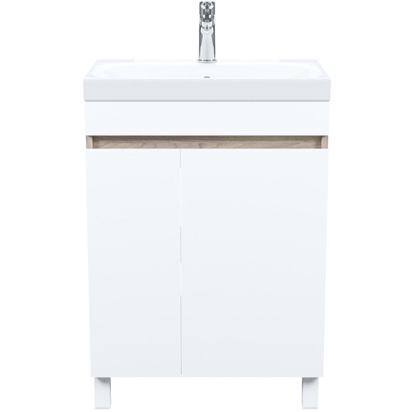 Тумба с раковиной Iddis Zodiac 60 ZOD6ADFi95K Белая матовая  Дерево