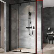 Душевая стенка Ravak Nexty NPS-80 90O40300Z1 профиль Черный стекло Transparent Душевая стенка Ravak Nexty NPS-80 90O40300Z1 профиль Черный стекло Transparent