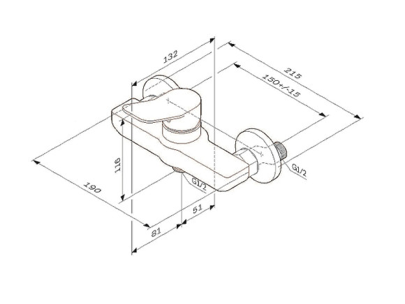 Смеситель для душа AM.PM X-Joy F85A20033 Белый Смеситель для душа AM.PM X-Joy F85A20033 Белый