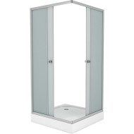 Душевой уголок Niagara Eco 90х90 NG-009-14Q профиль Матовый хром стекло матовое Душевой уголок Niagara Eco 90х90 NG-009-14Q профиль Матовый хром стекло матовое