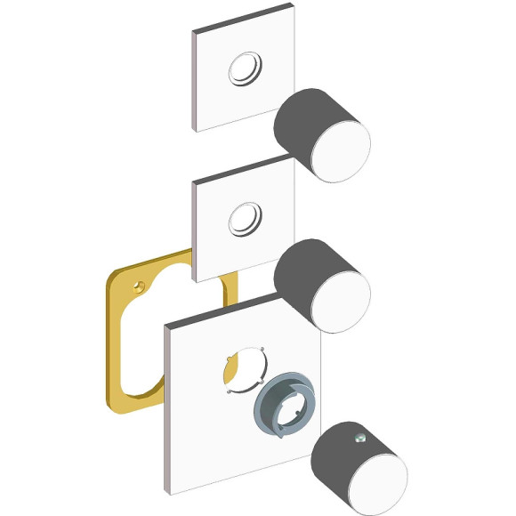 Смеситель для душа Bossini Outlets Z031203.030 с термостатом Хром Смеситель для душа Bossini Outlets Z031203.030 с термостатом Хром