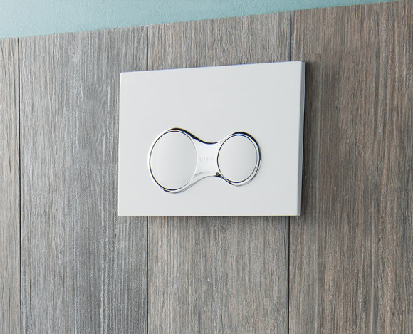 Комплект унитаза с инсталляцией Vitra S 40 9860B003-7200 с сиденьем Микролифт и клавишей смыва Хром глянцевый