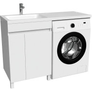 Тумба с раковиной Iddis Optima Home 120 L OPH12LDi95K Белый