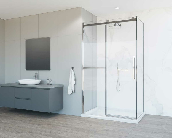 Душевой уголок Vincea Como Soft 110x90 VSR-1CS9011CL профиль Хром стекло прозрачное